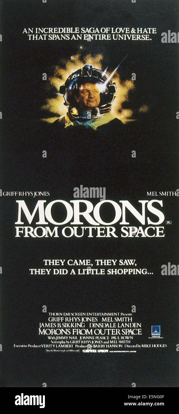 MORONS FROM OUTER SPACE, Mel Smith, 1985, © Universal/courtesy Everett Collection Stock Photo