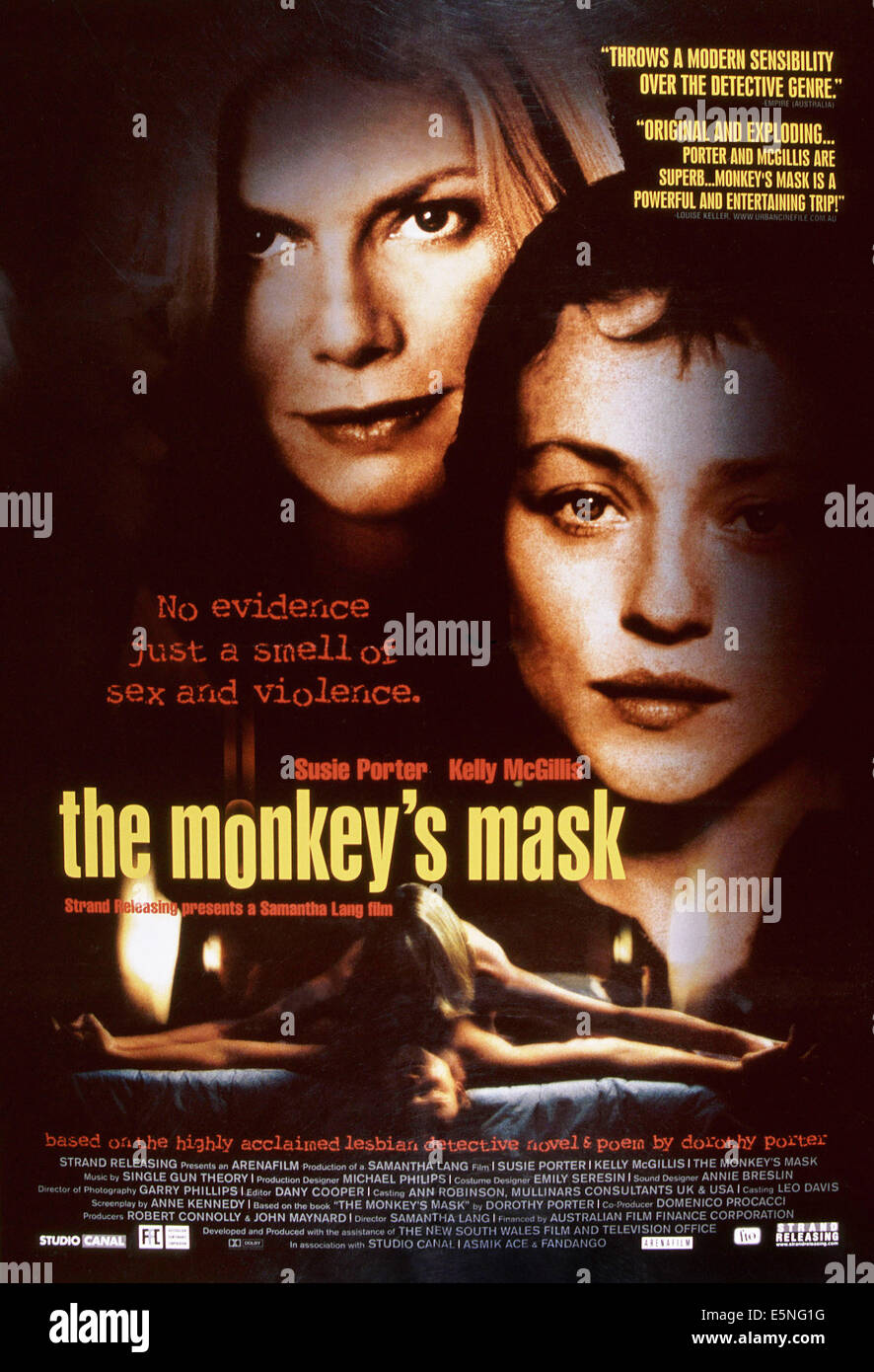THE MONKEY'S MASK, from left: Kelly McGillis, Susie Porter, 2000, © Strand Releasing/courtesy Everett Collection Stock Photo