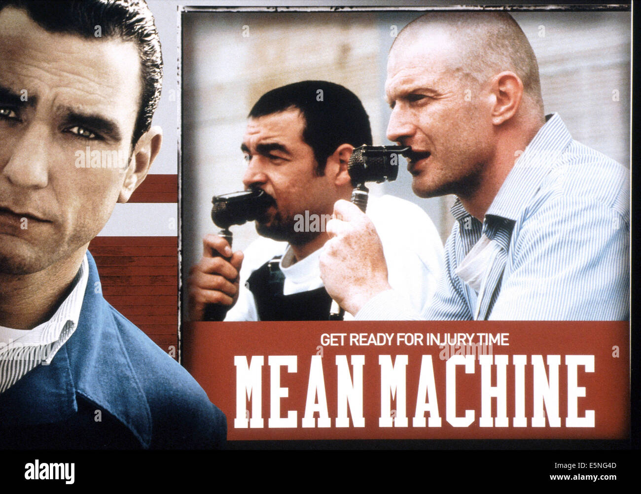 MEAN MACHINE, from left Vinnie Jones, Danny Dyer, Ralph Brown, 2001