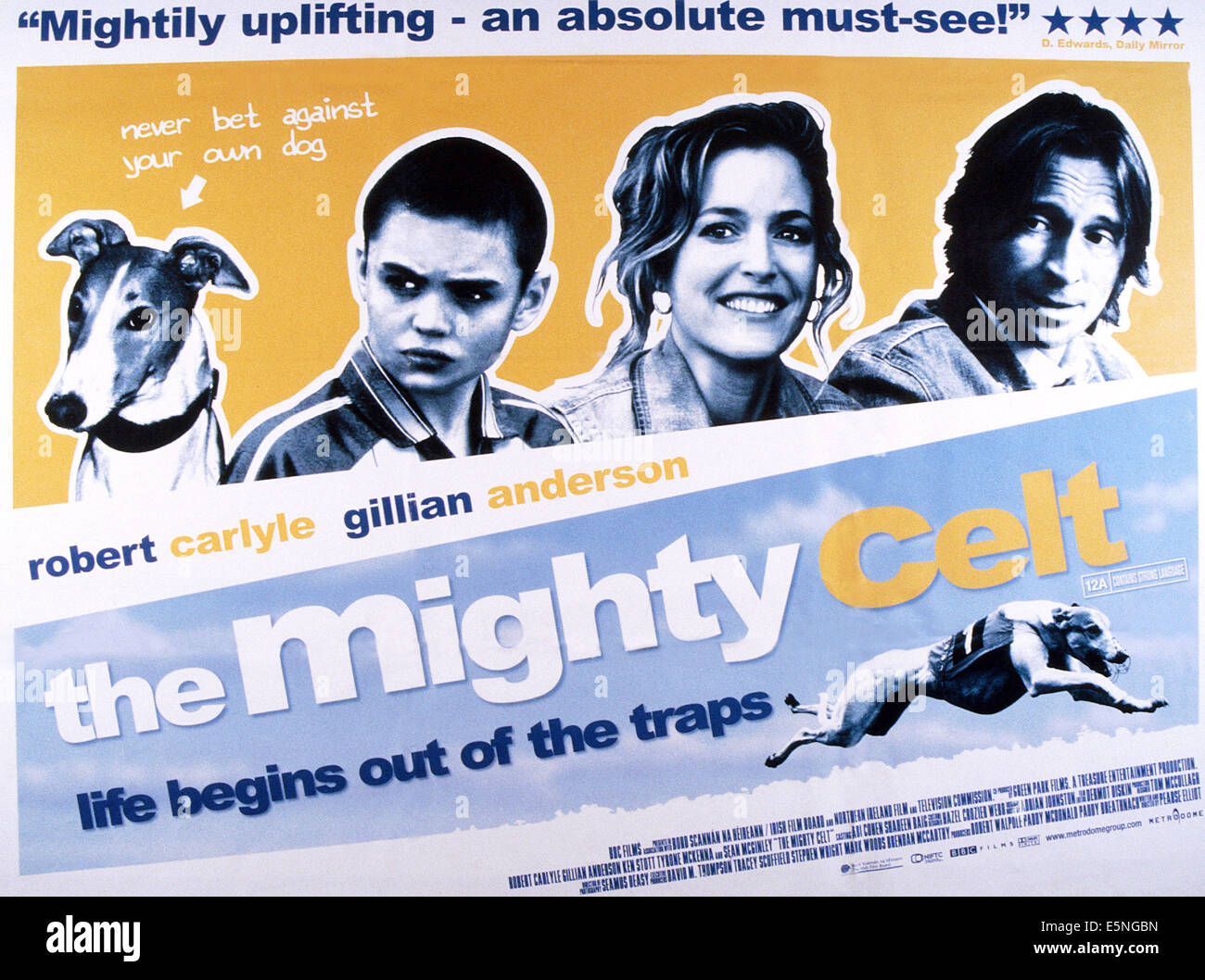 THE MIGHTY CELT, from left: Tyrone McKenna, Gillian anderson, Robert Carlyle, 2005, © Cinequest Distribution/courtesy Everett Stock Photo