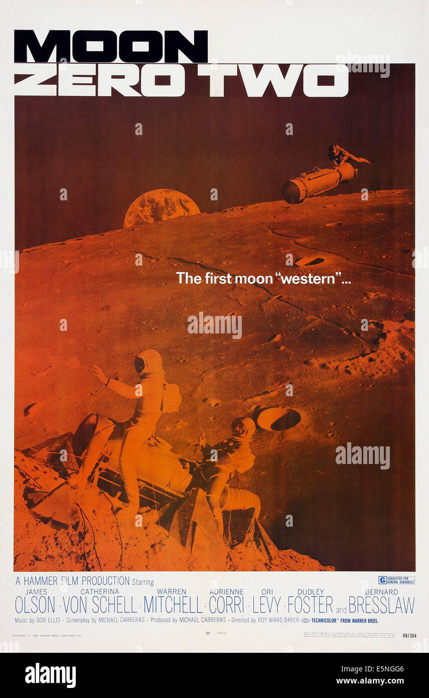 MOON ZERO TWO, US poster art, 1969 Stock Photo