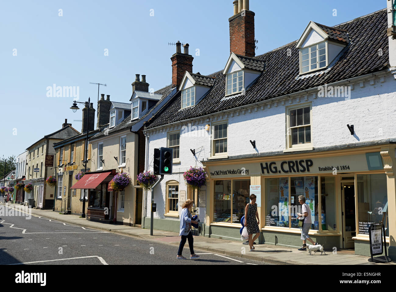 Independent shops, High Street, Saxmundham, Suffolk, UK Stock Photo Alamy