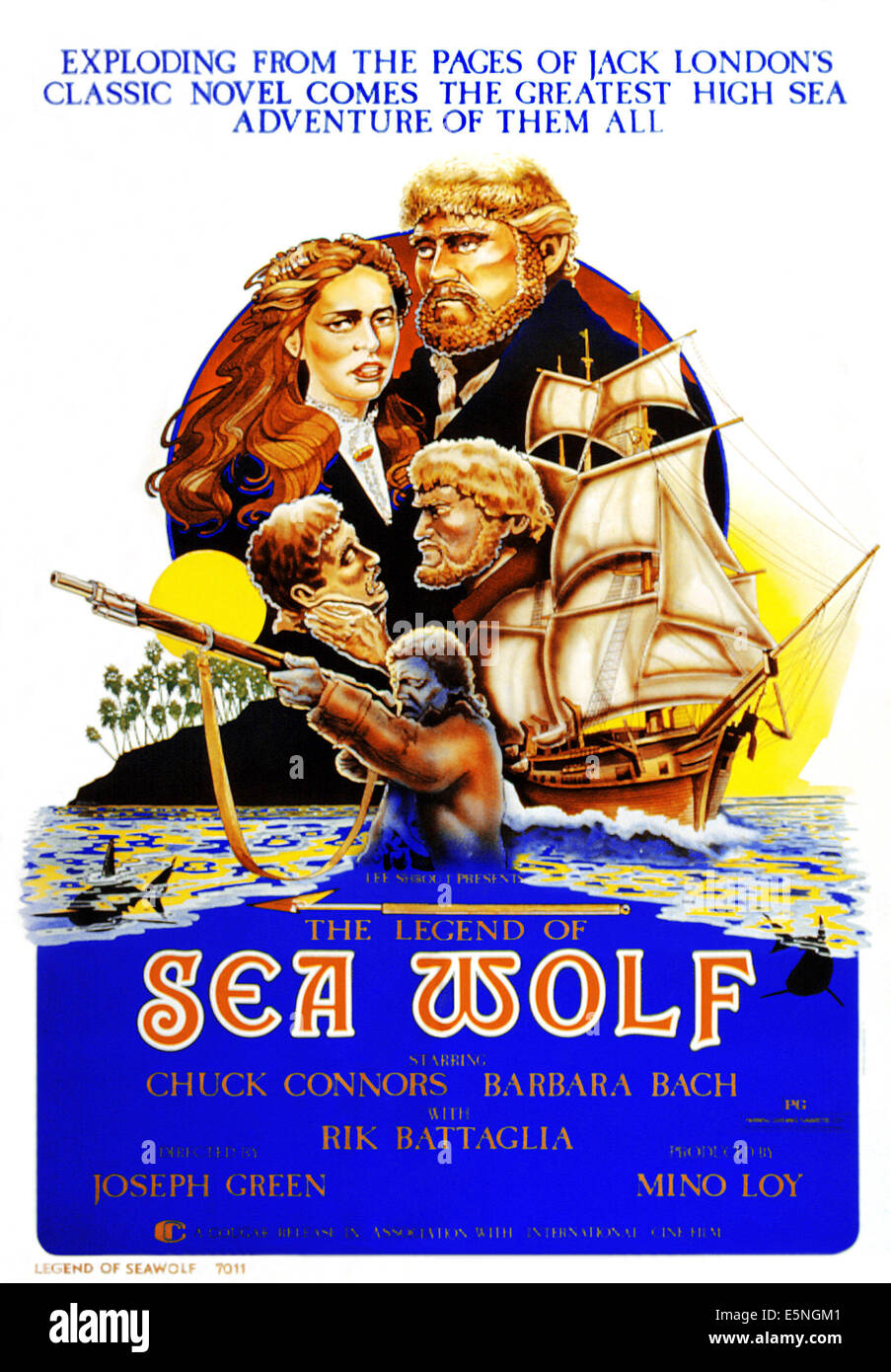 LEGEND OF THE SEA WOLF, THE, Barbara Bach, Chuck Connors, 1975 Stock Photo