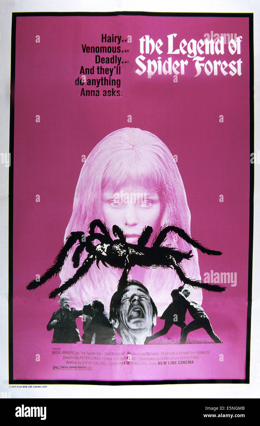 THE LEGEND OF SPIDER FOREST, (aka VENOM), poster, Neda Arneric, 1971 Stock  Photo - Alamy