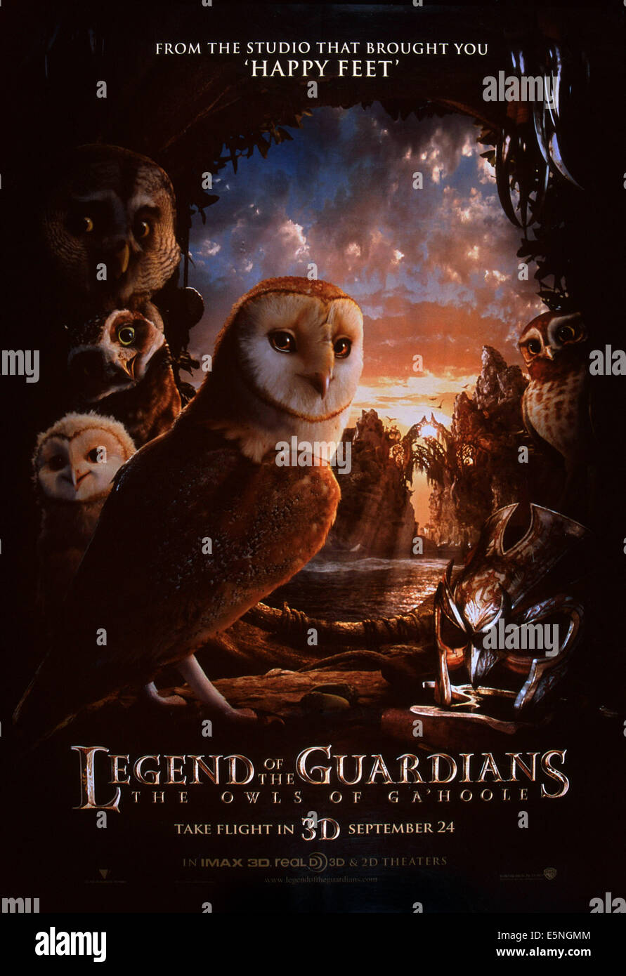 LEGEND OF THE GUARDIANS: THE OWLS OF GA'HOOLE, U.S. poster, 2010. ©Warner  Bros. Pictures/courtesy Everett Collection Stock Photo - Alamy