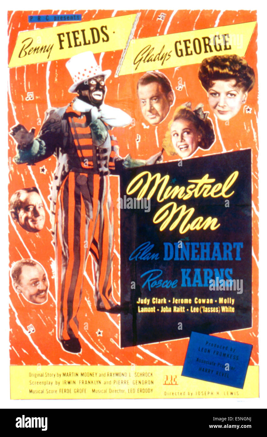 MINSTREL MAN, Jerome Cowan, Roscoe Karns, Benny Fields, Alan Dinehart, Molly Lamont, Gladys George, 1944 Stock Photo