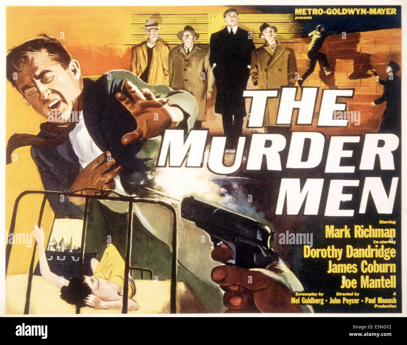 THE MURDER MEN, US poster, 1961 Stock Photo