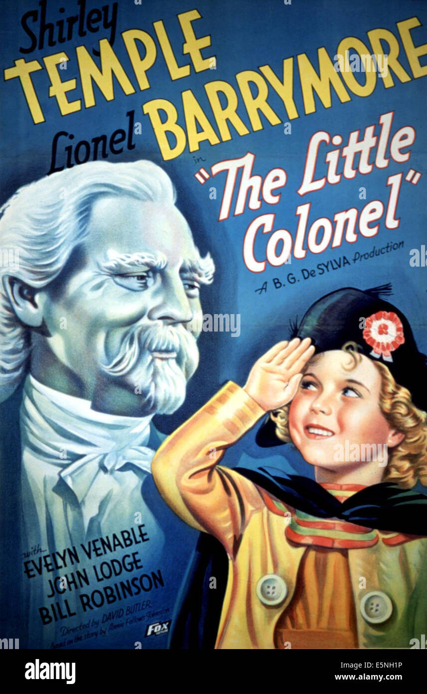 THE LITTLE COLONEL, Lionel Barrymore, Shirley Temple, 1935   TM and Copyright (c) 20th Century Fox Film Corp. All rights Stock Photo