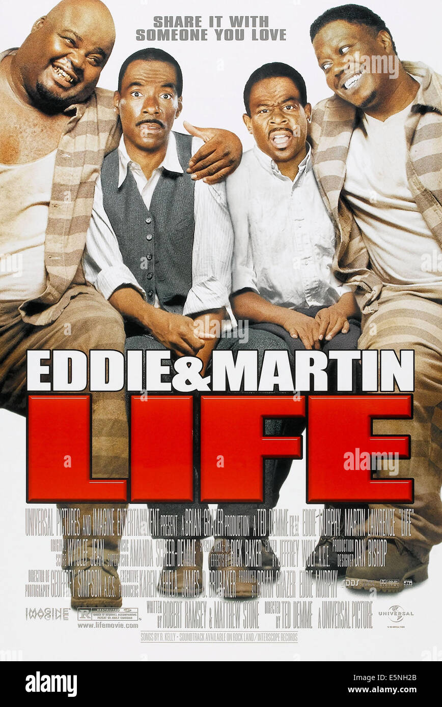 LIFE, U.S. poster, from left: Michael Taliferro, Eddie Murphy, Martin ...