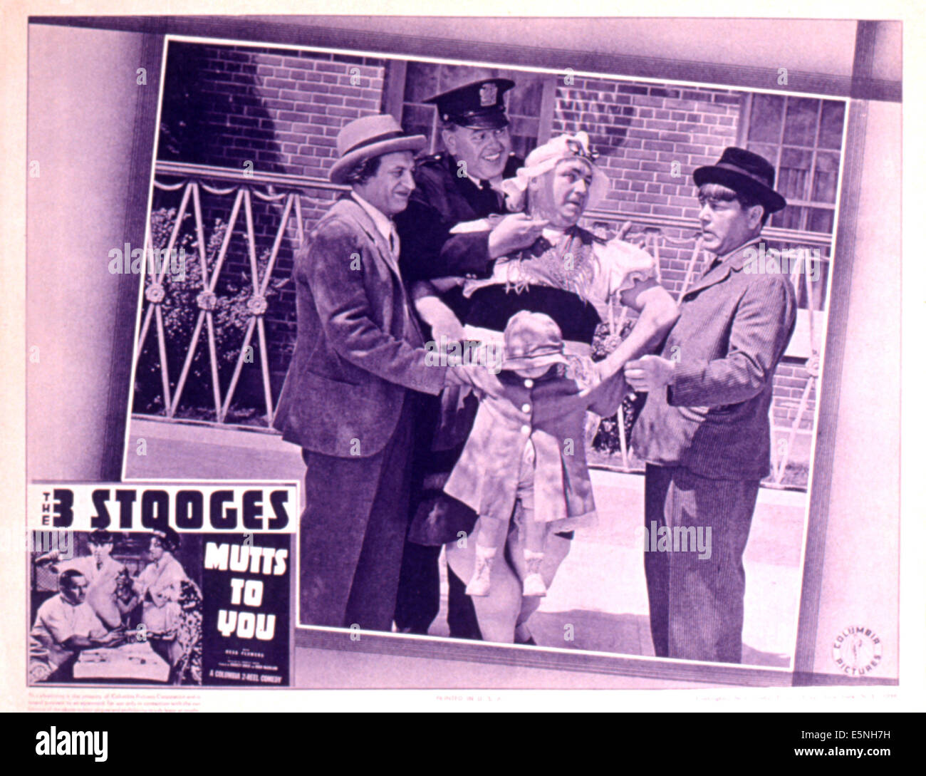 MUTTS TO YOU, Larry Fine, Bud Jamison, Curly Howard, Moe Howard (The Three Stooges), 1938 Stock Photo