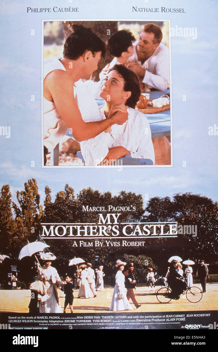 MY MOTHER'S CASTLE, (aka LE CHATEAU DE MA MERE), US poster, Nathalie Roussel (center), 1990. ©Orion Pictures/courtesy Everett Stock Photo