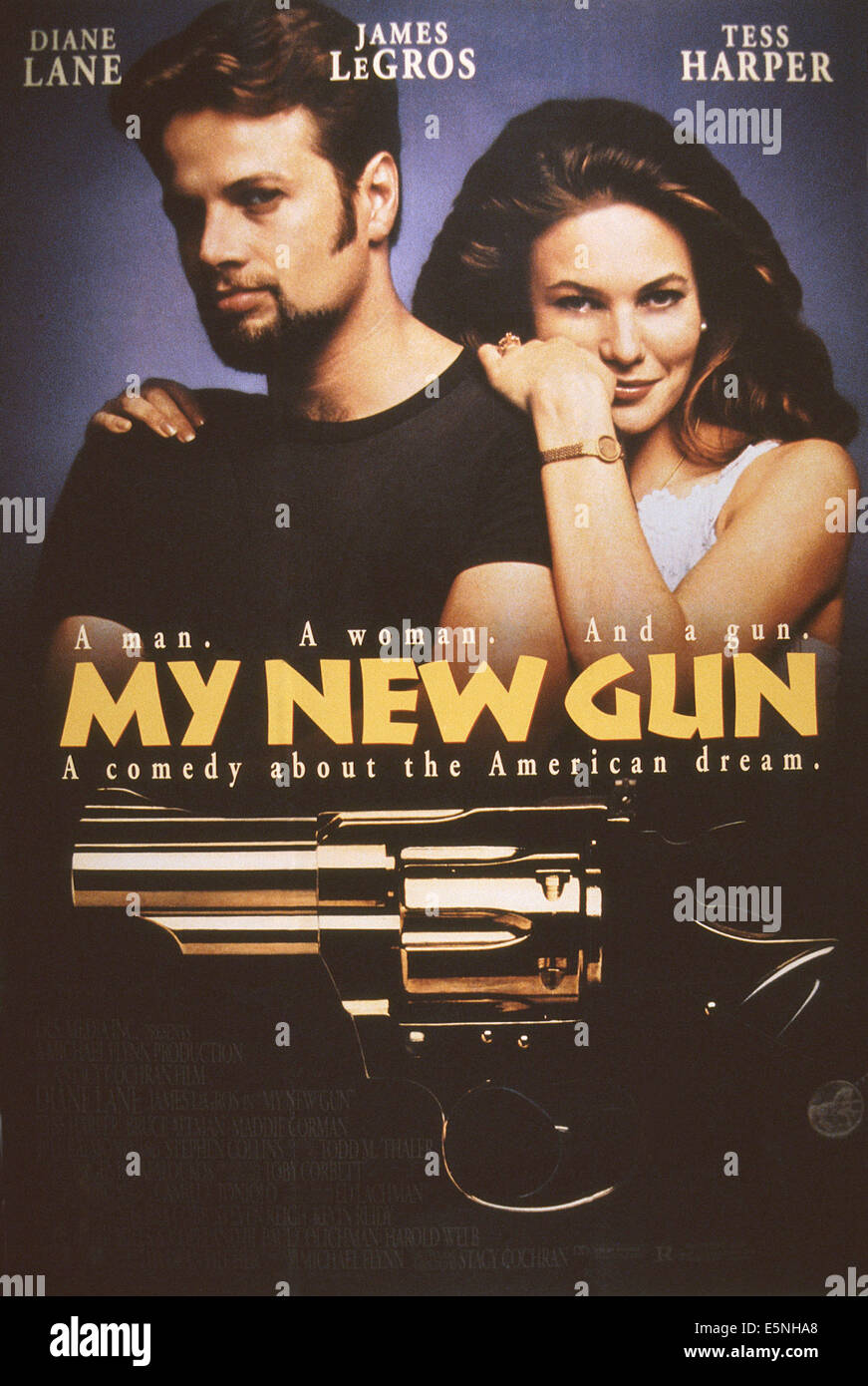 MY NEW GUN, US poster, from left, James LeGros, Diane Lane, 1992. ©IRS Media/Courtesy Everett Collection Stock Photo
