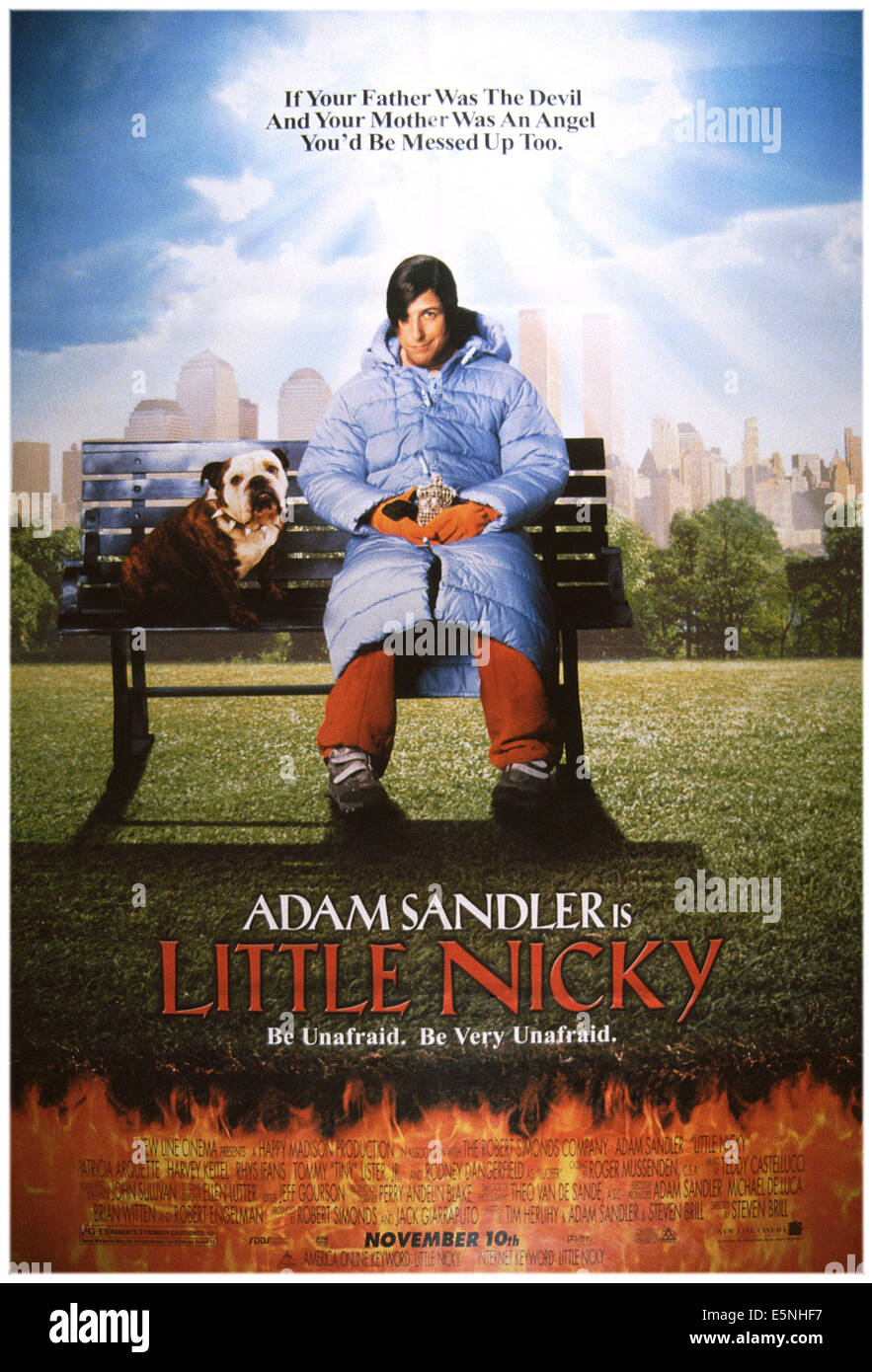 LITTLE NICKY, U.S. poster, Adam Sandler, 2000. ©New Line Cinema/courtesy Everett Collection Stock Photo