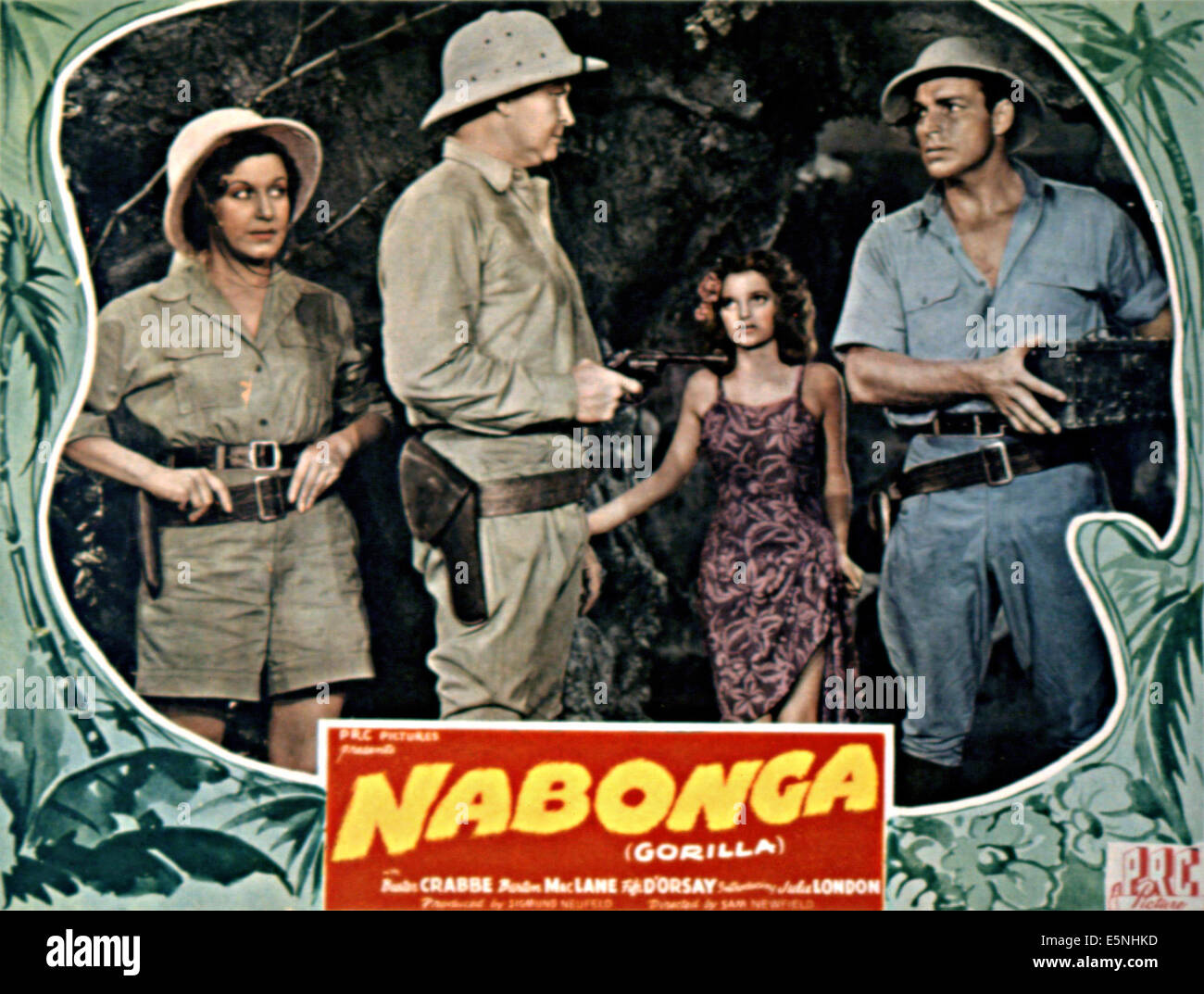 NABONGA, Fifi D'Orsay, Barton MacLane, Julie London, Buster Crabbe, 1944 Stock Photo
