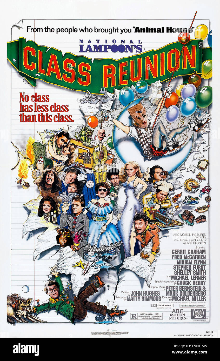 NATIONAL LAMPOON'S CLASS REUNION, U.S. poster, Gerrit Graham (left of woman in blue gown), 1982. ©20th Century-Fox Film Stock Photo