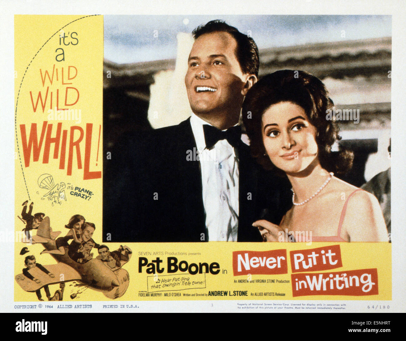 Never put it in writing us lobbycard from left pat boone fidelma