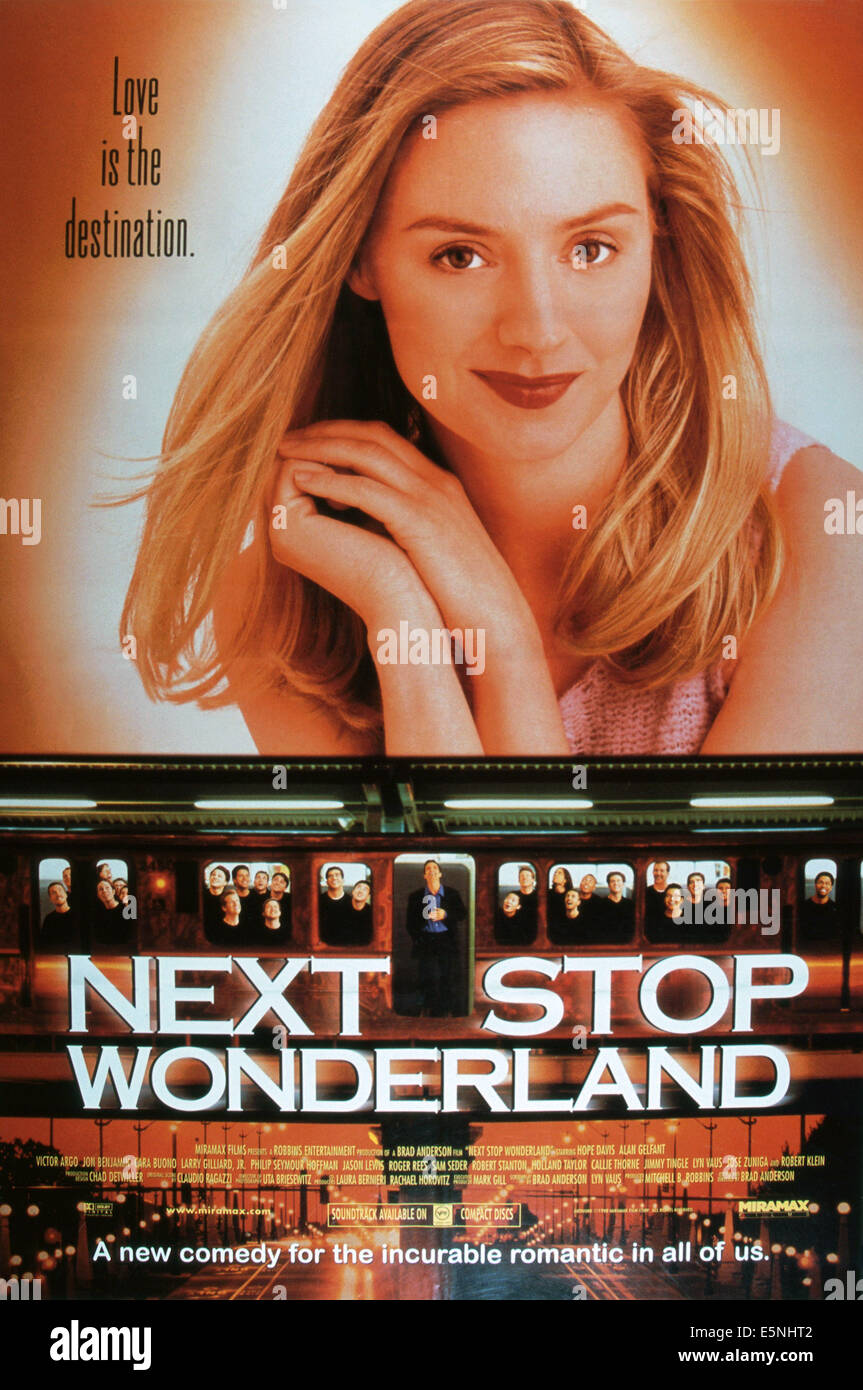 NEXT STOP WONDERLAND, US poster, Hope Davis, 1998, ©Miramax/courtesy Everett Collection Stock Photo