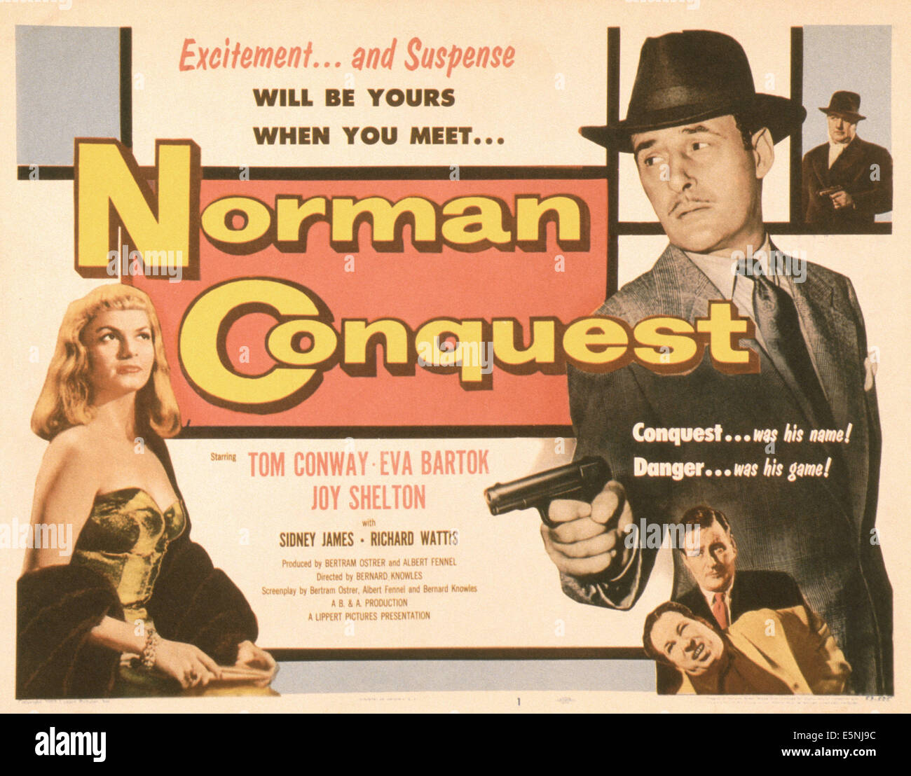 NORMAN CONQUEST, (aka PARK PLAZA 605), US poster, Joy Shelton (left ...