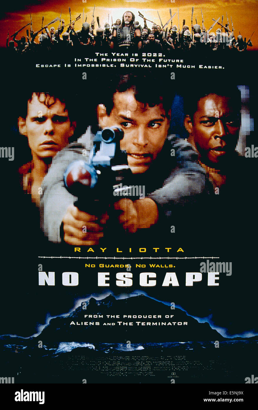NO ESCAPE, Kevin Dillon, Ray Liotta, Ernie Hudson, 1994, (c)Savoy Pictures/courtesy Everett Collection Stock Photo