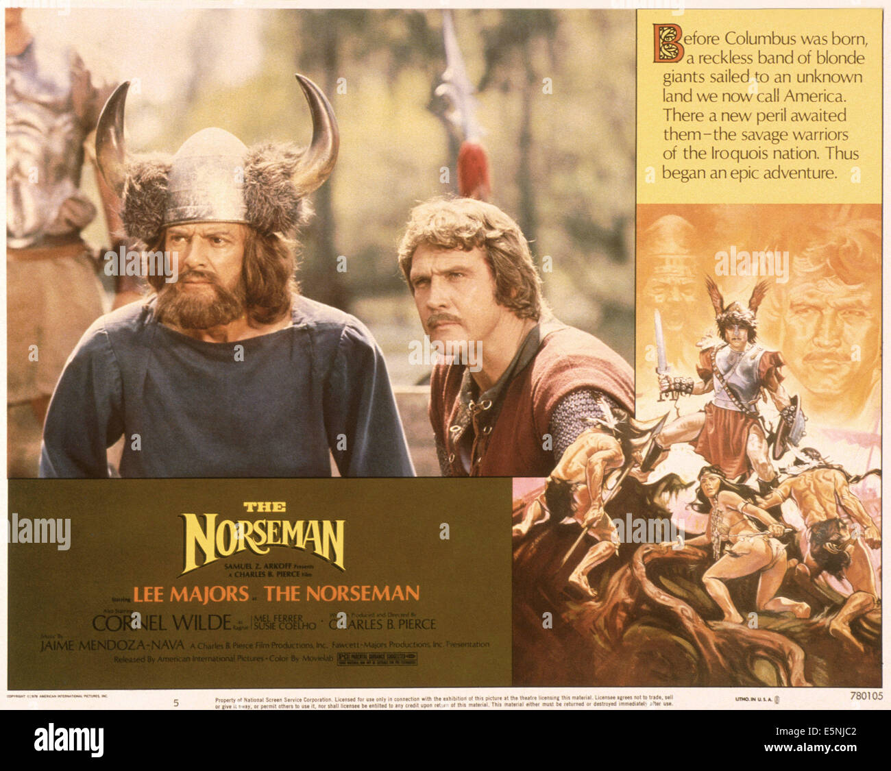 THE NORSEMAN, US poster, from left: Cornel Wilde, Lee Majors, 1978 ...