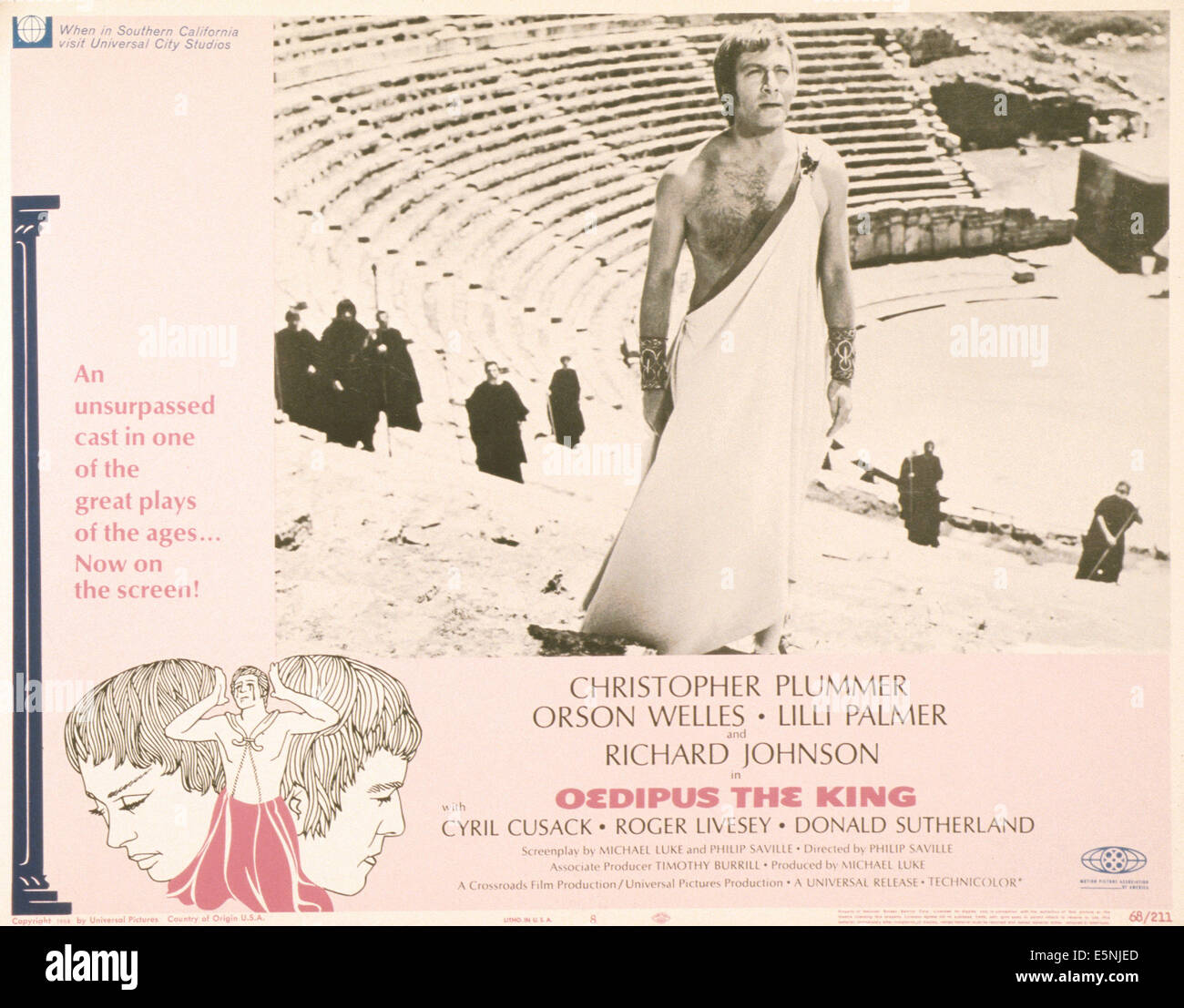 OEDIPUS THE KING, US poster, Christopher Plummer, 1968 Stock Photo