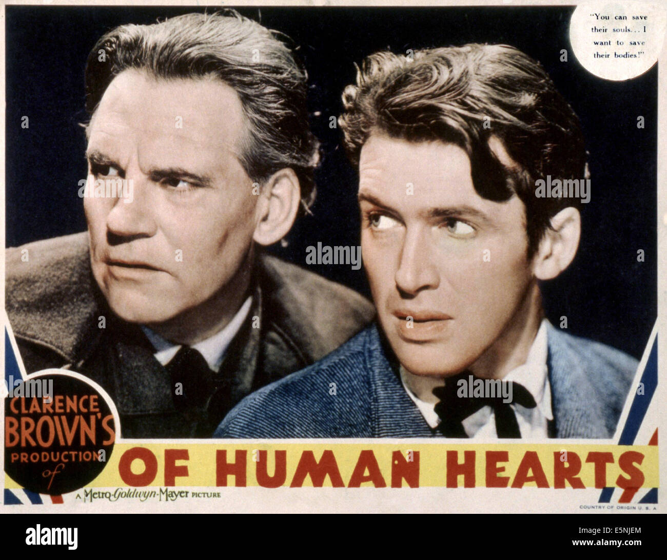 OF HUMAN HEARTS, Walter Huston, James Stewart, 1938 Stock Photo