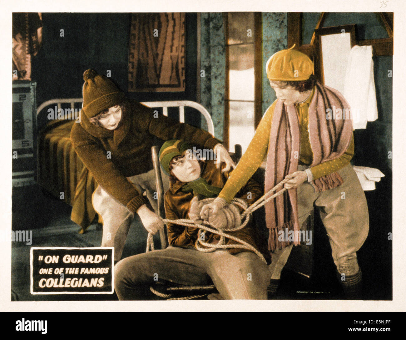 ON GUARD, US lobbycard, Series #4, Episode #3 of 'The Collegians,' 1929 Stock Photo