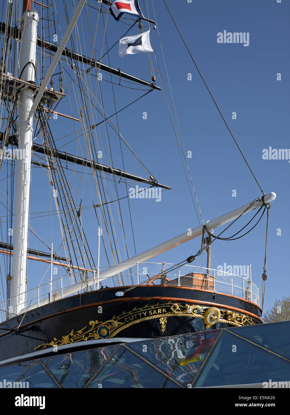 Cutty Sark, Greenwich. Refurbished 2012. Stock Photo