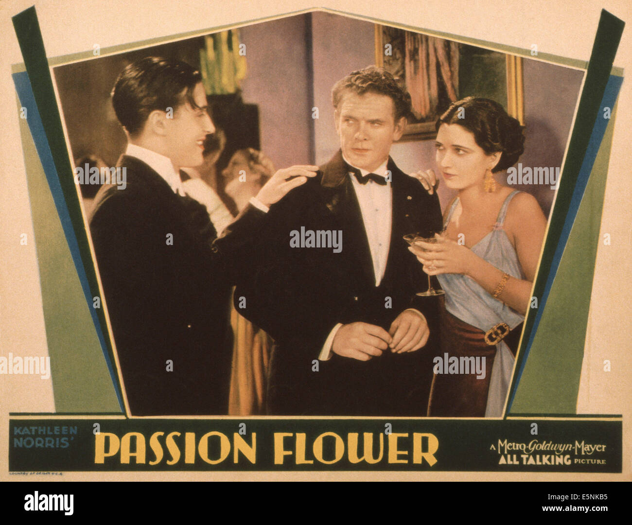 PASSION FLOWER, US lobbycard, from left Ray Milland, Charles Bickford