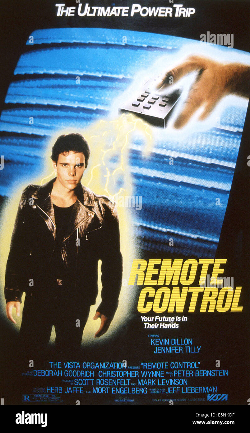 REMOTE CONTROL, US poster, Kevin Dillon, 1988, © Vista/courtesy Everett