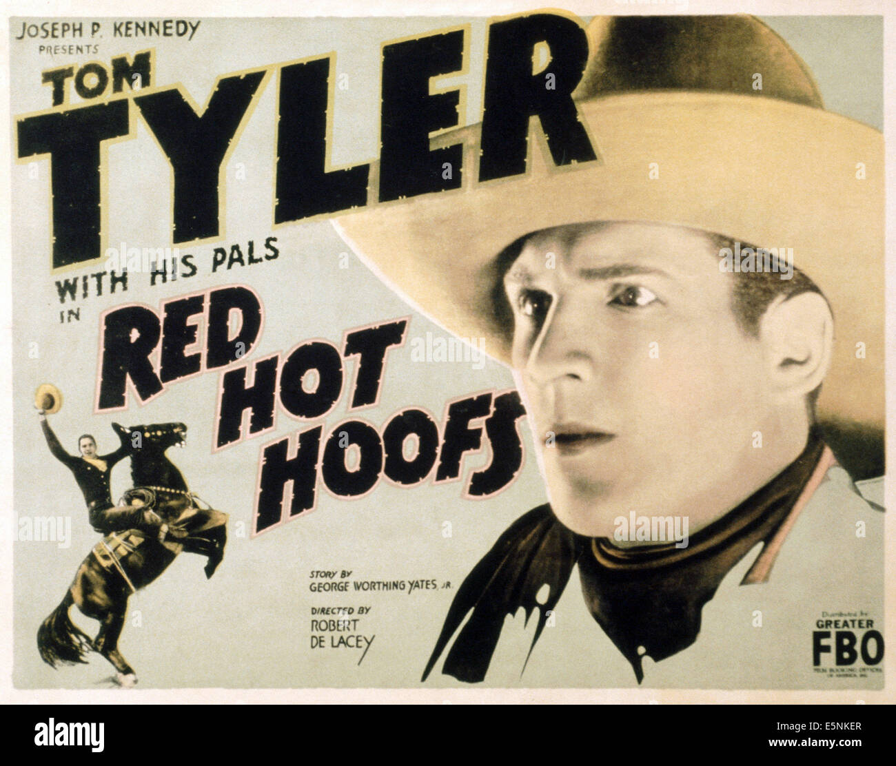 RED HOT HOOFS, US poster, Tom Tyler, 1926 Stock Photo
