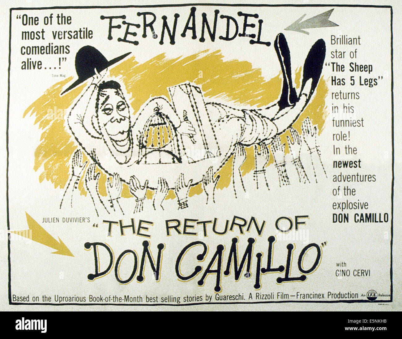 THE RETURN OF DON CAMILLO Aka LE RETOUR DE US Lobbycard THE RETURN OF DON CAMILLO Aka LE RETOUR DE US Lobbycard