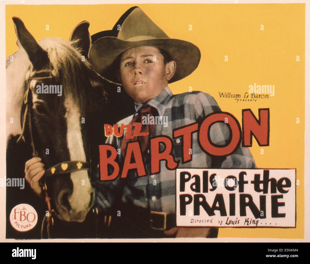 PALS OF THE PRAIRIE, US poster, Buzz Barton, 1929 Stock Photo Alamy