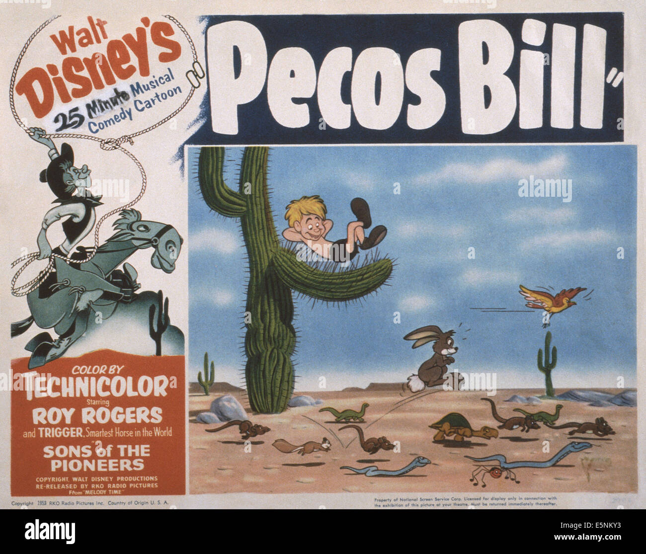 PECOS BILL, US lobbycard, 1948 Stock Photo