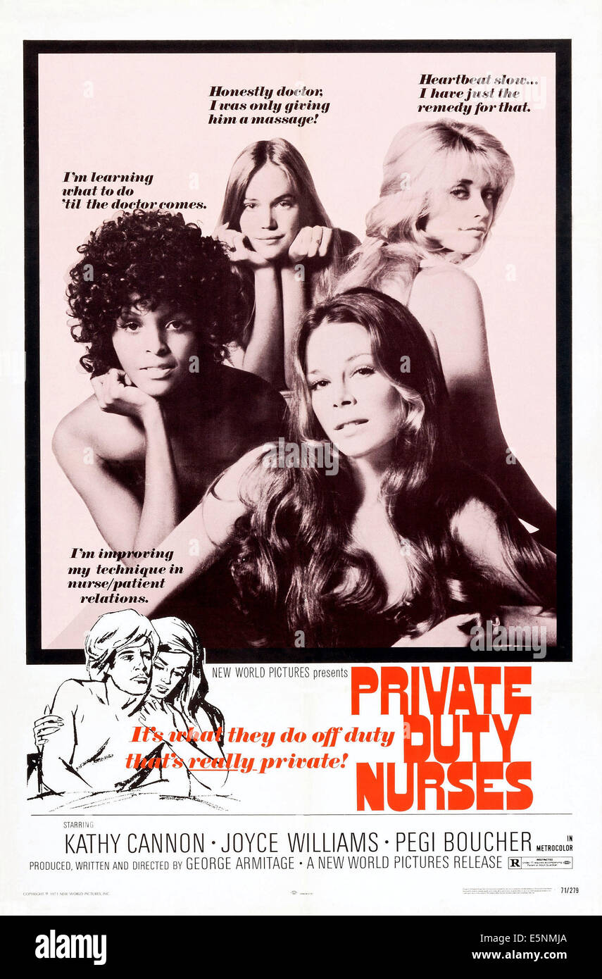 Private Duty Nurses Us Poster Katherine Cannon Front Joyce Williams Left Pegi Boucher