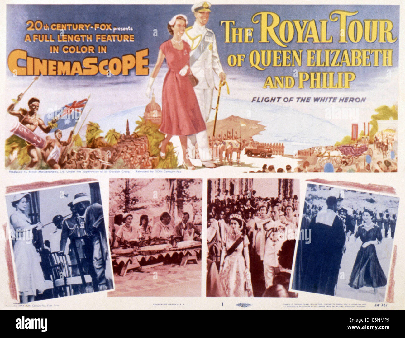 royal tour 1954 itinerary