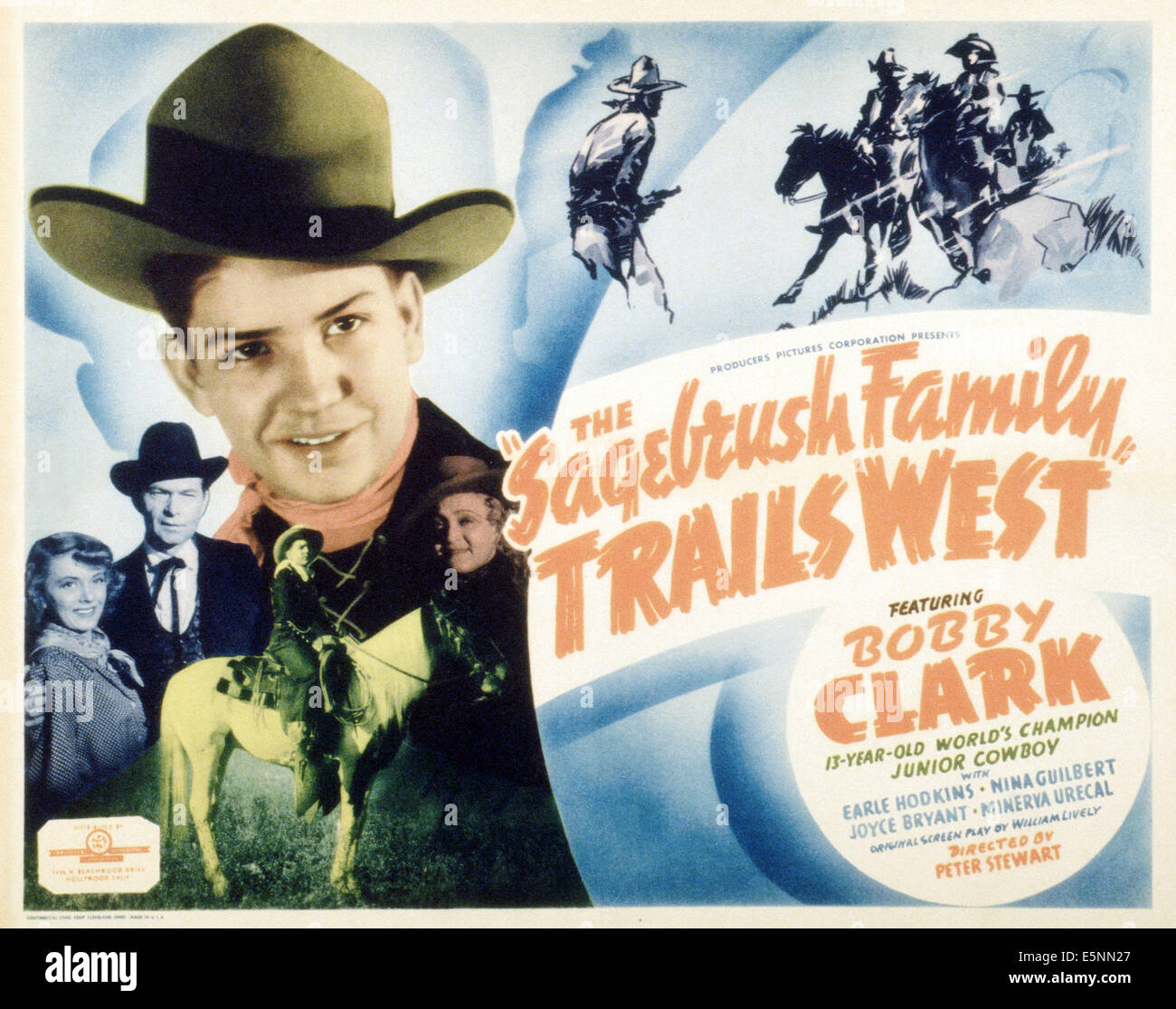 THE SAGEBRUSH FAMILY TRAILS WEST, US poster, from left Joyce Bryant