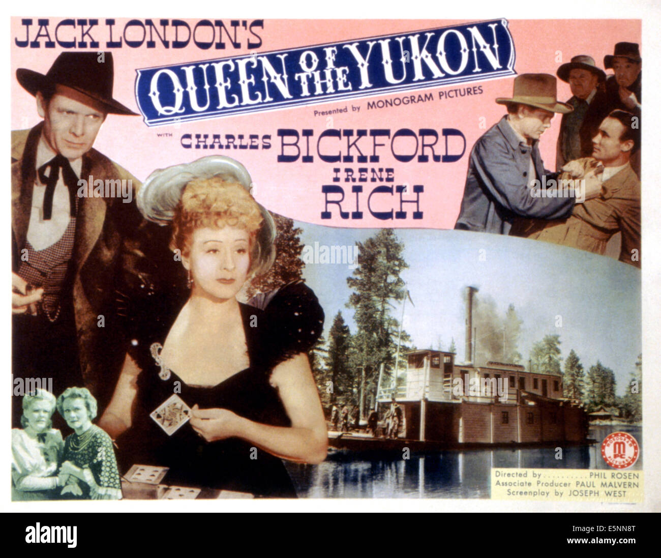 QUEEN OF THE YUKON, Charles Bickford, June Carlson, Irene Rich, Dave O'Brien, George Cleveland, Guy Usher, 1940 Stock Photo