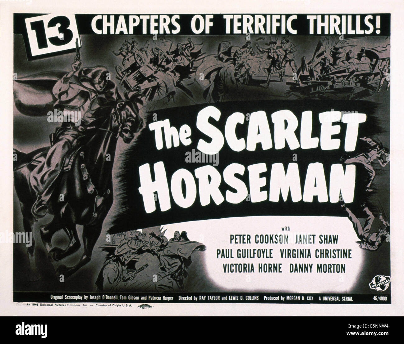 THE SCARLET HORSEMAN, US lobbycard, 1946 Stock Photo