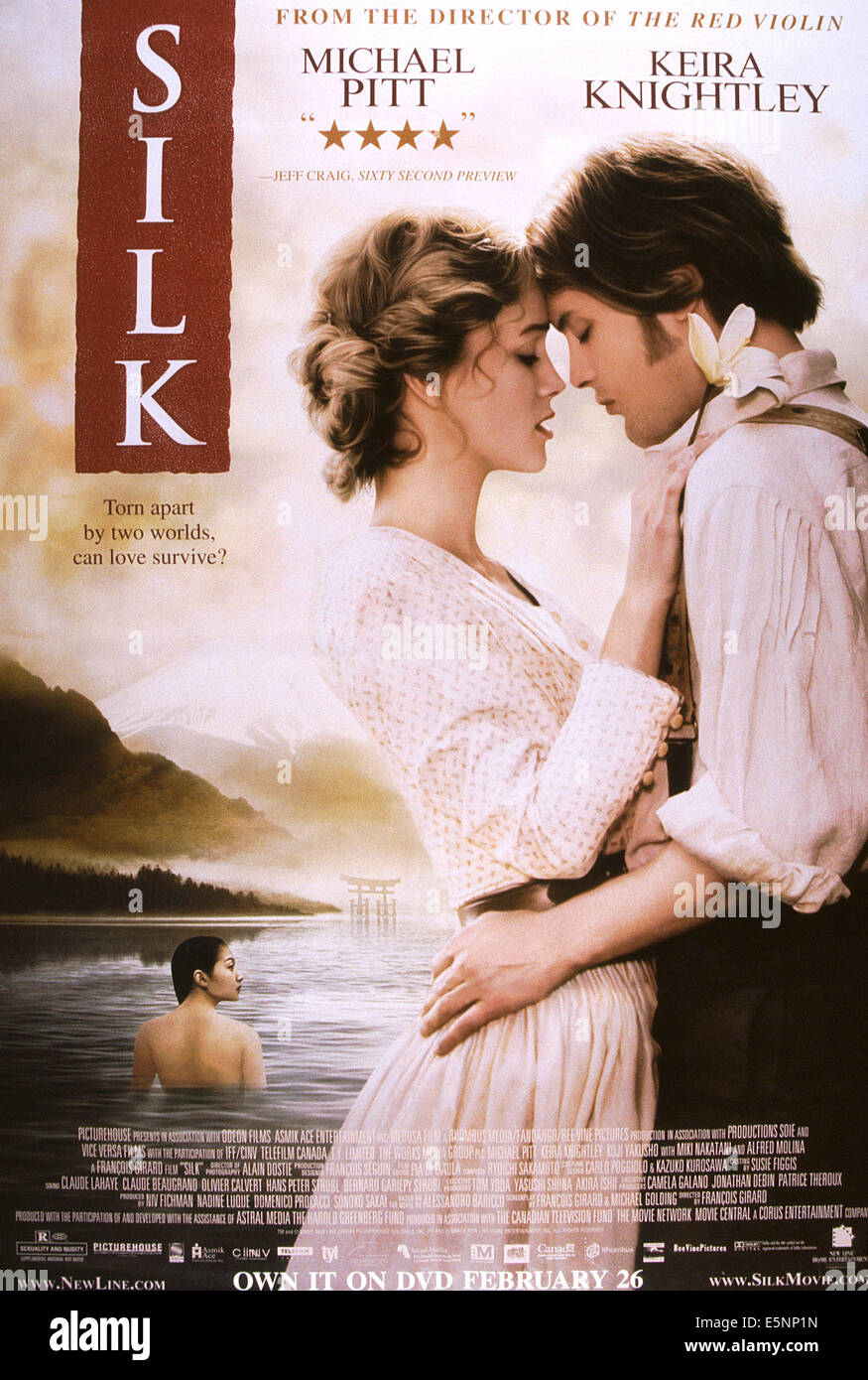 Keira knightley michael pitt silk hires stock photography and images