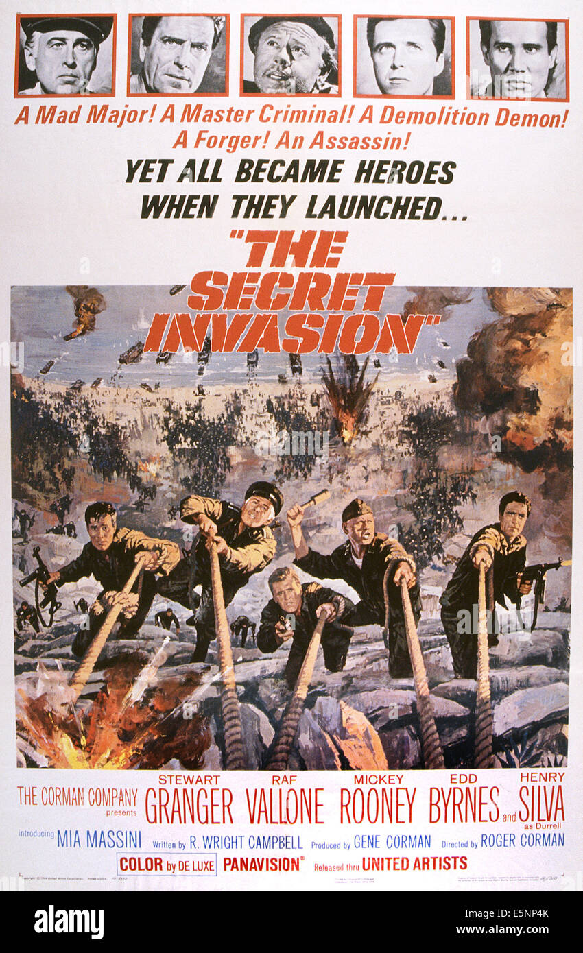 The Secret Invasion - 1964 - Movie Poster – Poster-Rama