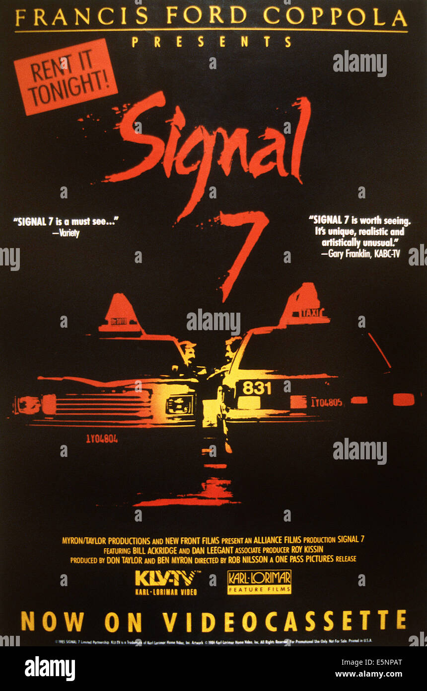 SIGNAL 7, (aka SIGNAL SEVEN), 1986. ©One Pass Media/courtesy Everett Collection Stock Photo