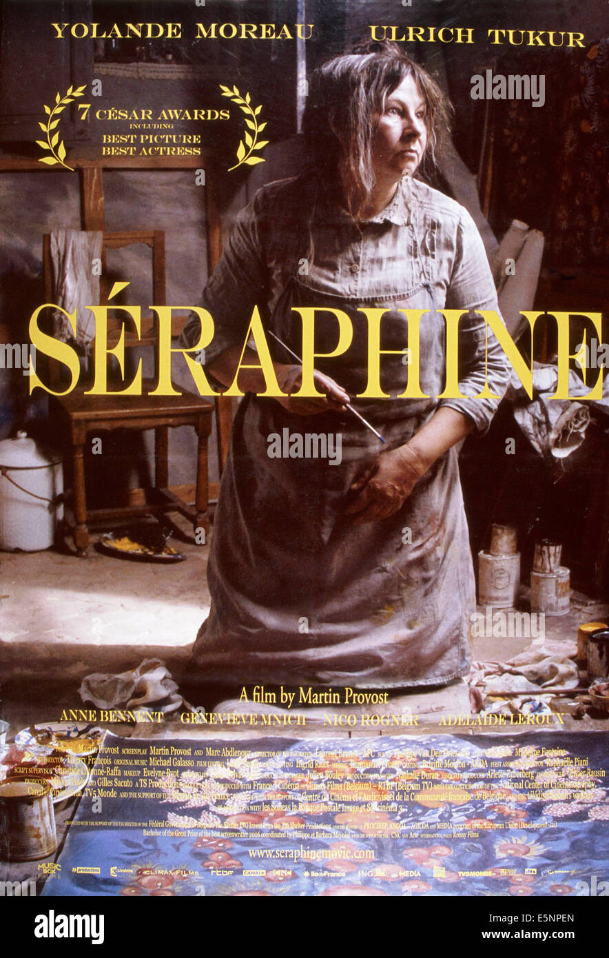 SERAPHINE, US poster, Yolande Moreau as Seraphine de Senlis, 2008