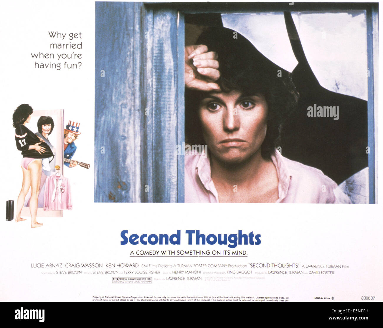 SECOND THOUGHTS, US lobbycard, Lucie Arnaz, 1983, © Universal/courtesy Everett Collection Stock Photo