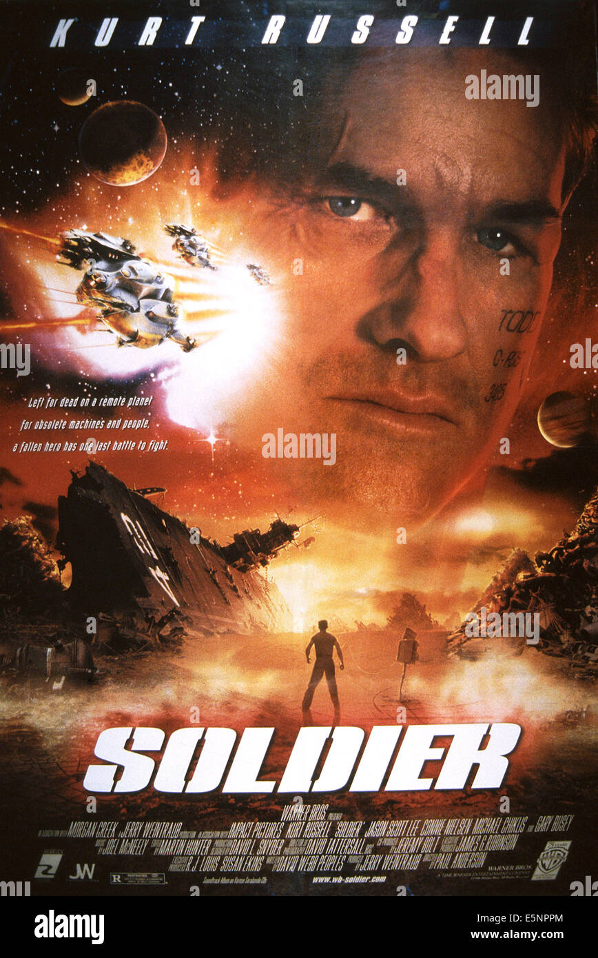 SOLDIER, US poster, Kurt Russell, 1998, © Warner Brothers/courtesy Everett Collection Stock