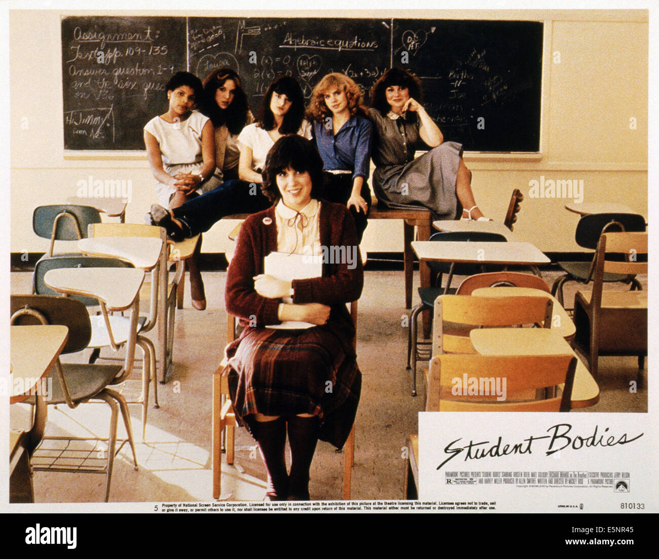 STUDENT BODIES, US lobbycard, Kristen Riter, (front), Angela Bressler (back, second right),  1981, ©Paramount/Courtesy Everett Stock Photo