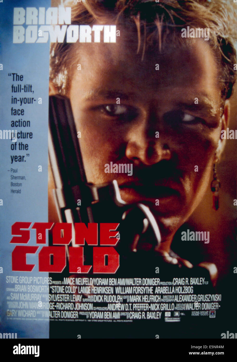 STONE COLD, Brian Bosworth, 1991. Stock Photo
