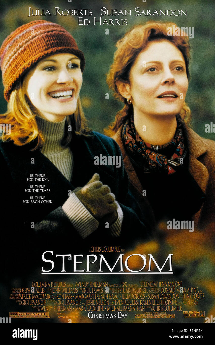 STEPMOM, US advance poster art, from left: Julia Roberts, Susan Sarandon, 1998, © Columbia/courtesy Everett Collection Stock Photo