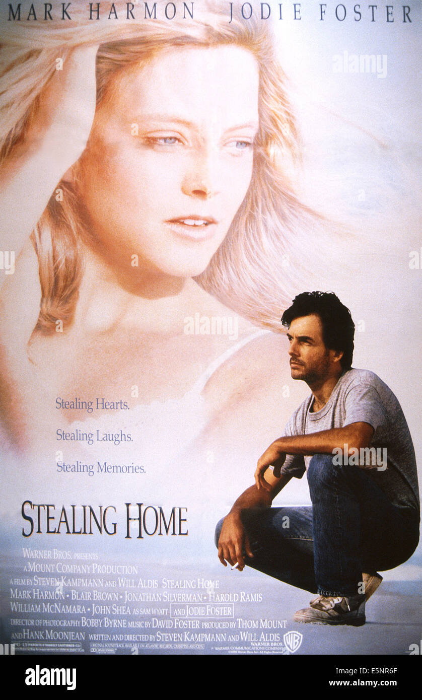 STEALING HOME, US poster, from left Jodie Foster, Mark Harmon, 1988