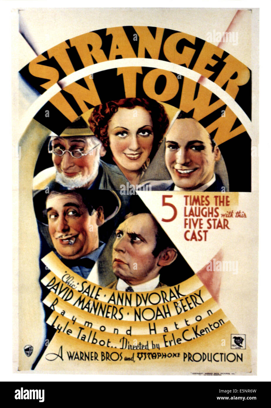 STRANGER IN TOWN, Chic Sale, Ann Dvorak, David Manners, Noah Beery, Sr., Raymond Hatton, 1932 Stock Photo